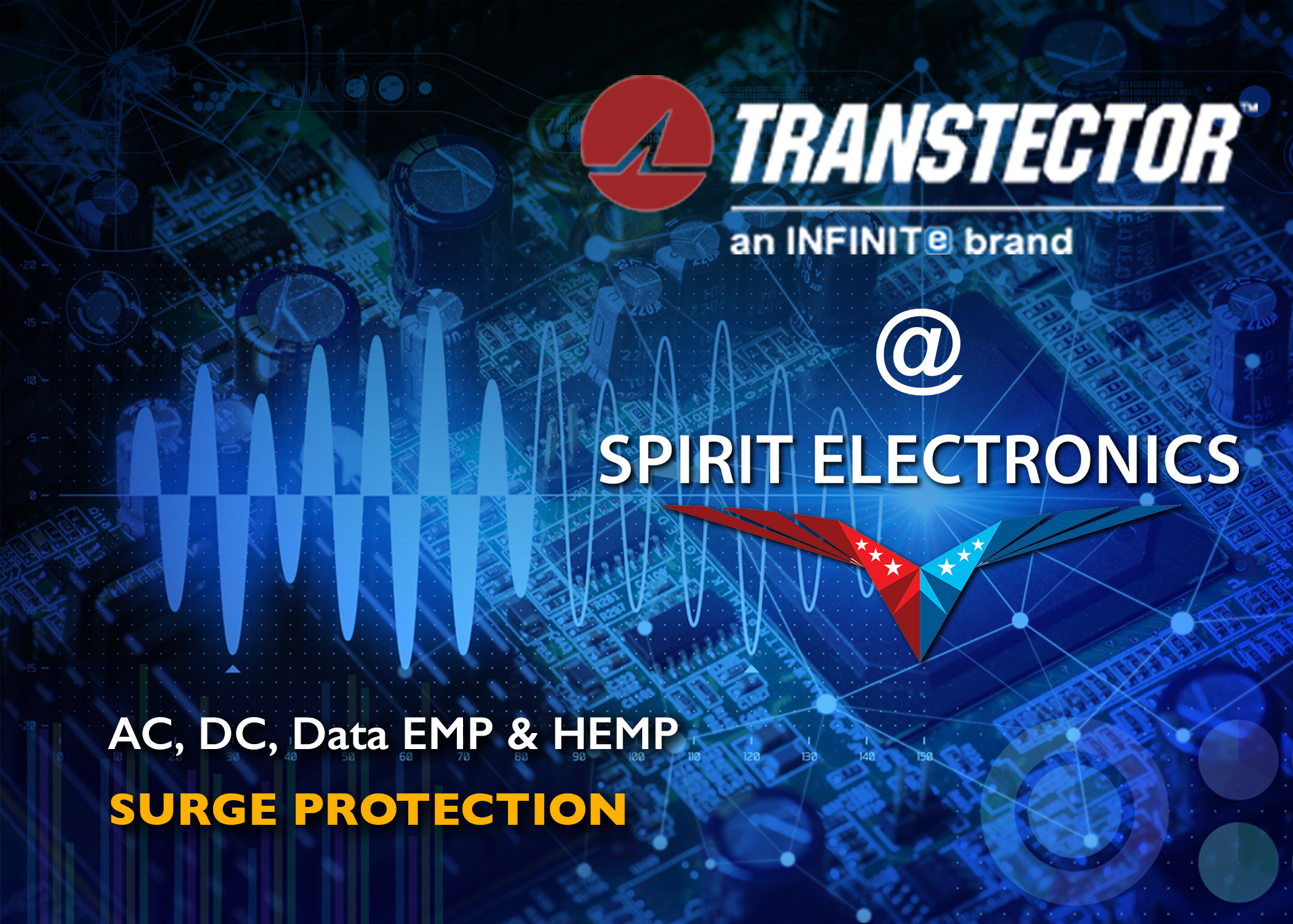 Transtector at Spirit Electronics AC DC Data EMP and HEMP Surge Protection