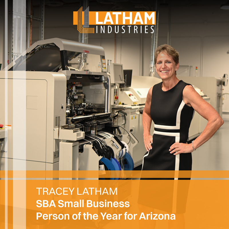 Tracey Latham, founder & CEO of Latham Industries, named SBA Small Business Person of the Year for Arizona